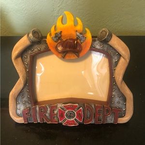 Van Mark Red Hats Of Courage Fire Department Picture Frame 3"  X 4 1/2"